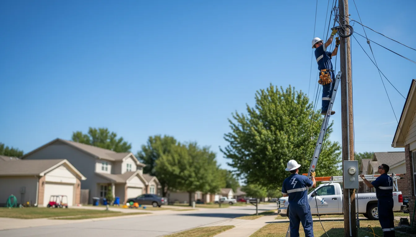 Residential electrician providing installation services in Montgomery, MN